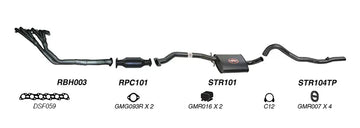 Redback Exhaust 2 1/2" Complete System for Holden Commodore (03/1986 - 1988), Calais (03/1986 - 09/1988) - Brixton 4x4 - Buy Online Now!